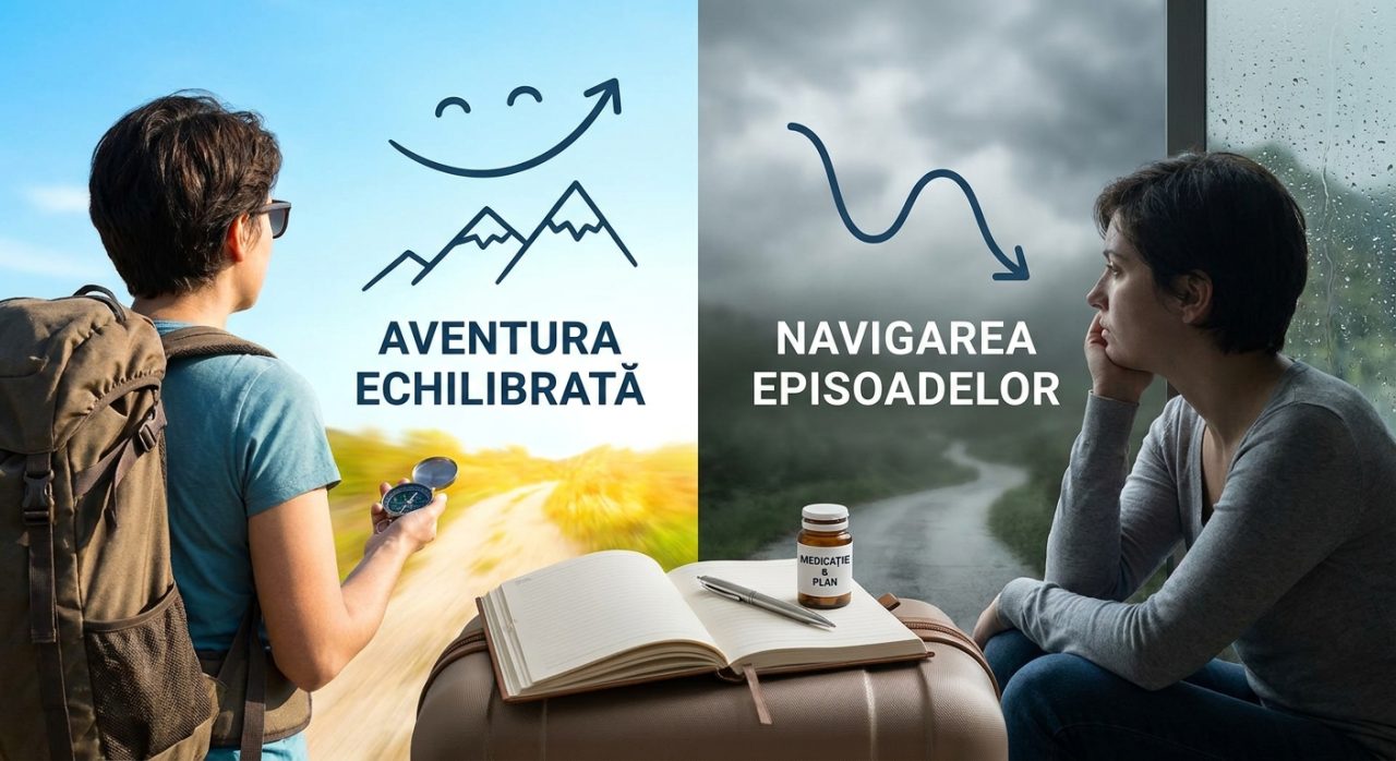 O persoană cu tulburare bipolară care planifică o călătorie.