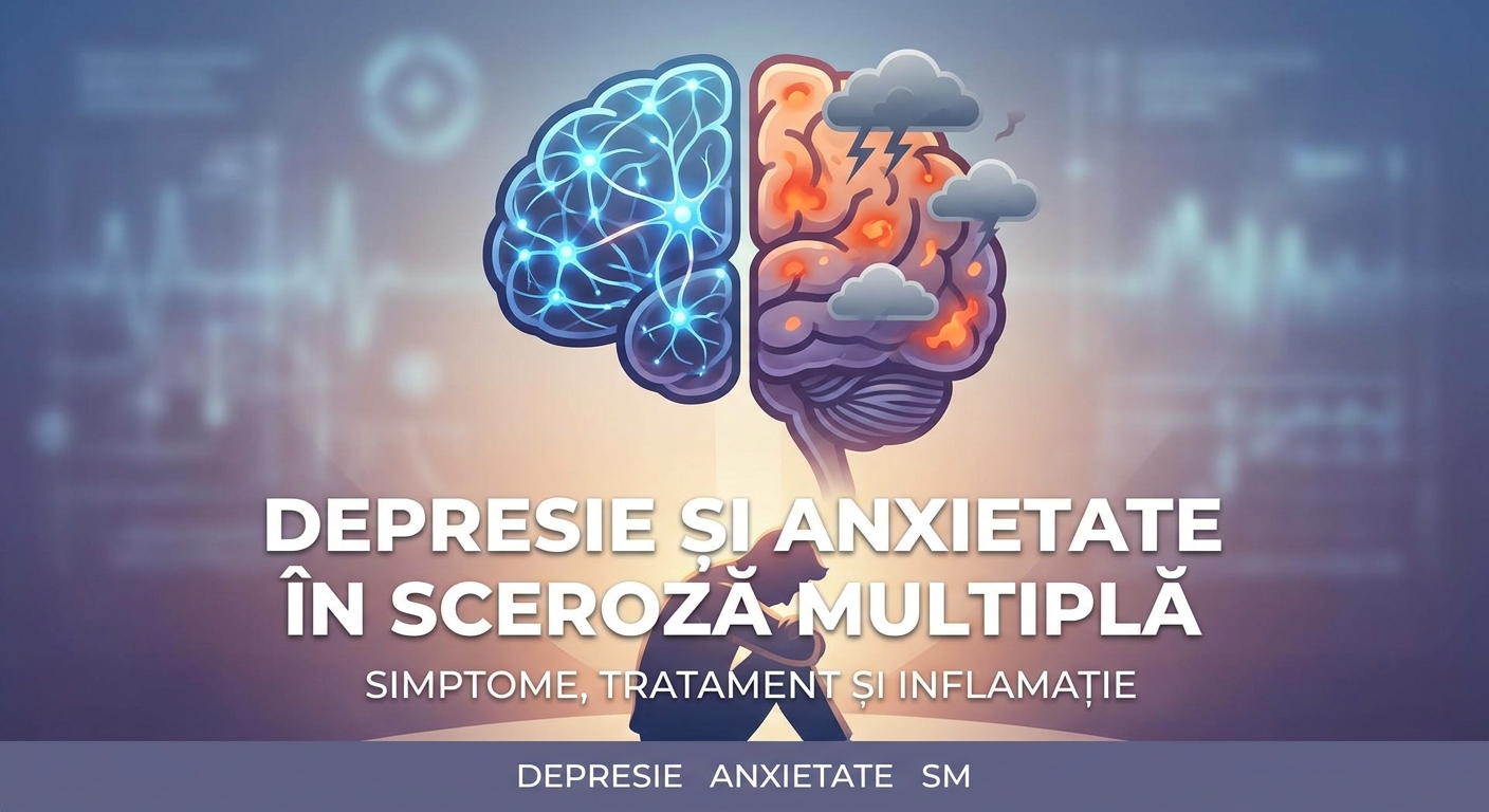 Simptomele depresiei și anxietății în scleroza multiplă.