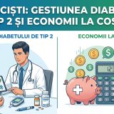 Farmaciști ajutând la gestionarea diabetului tip 2, economisind costuri.
