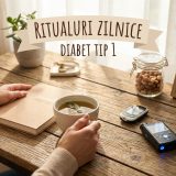 Femeie verificând nivelul glicemiei cu un glucometru.