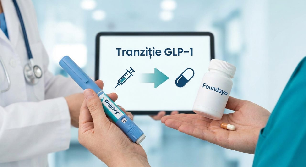 Medicament GLP-1 oral pentru gestionarea greutății, prezentat.