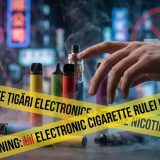 avertismente țigări electronice illustration for Avertismentele de pe vape descurajează consumul, însă regulile actuale sunt