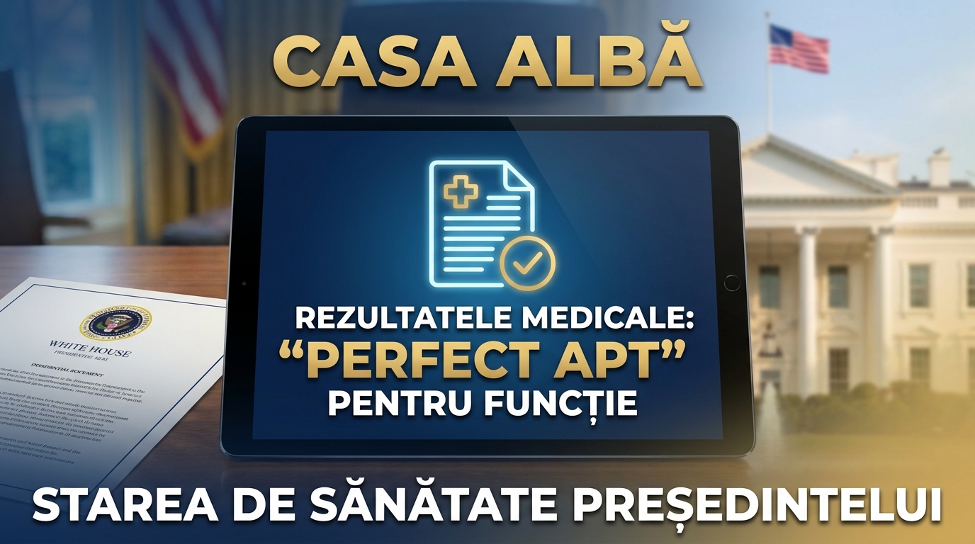 Președintele SUA declarat "perfect apt" pentru funcție conform rezultatelor medicale.