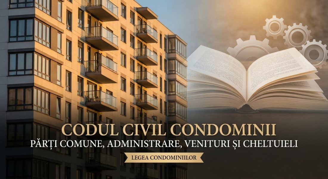 Codul Civil Condominii: părți comune, administrare și finanțe.