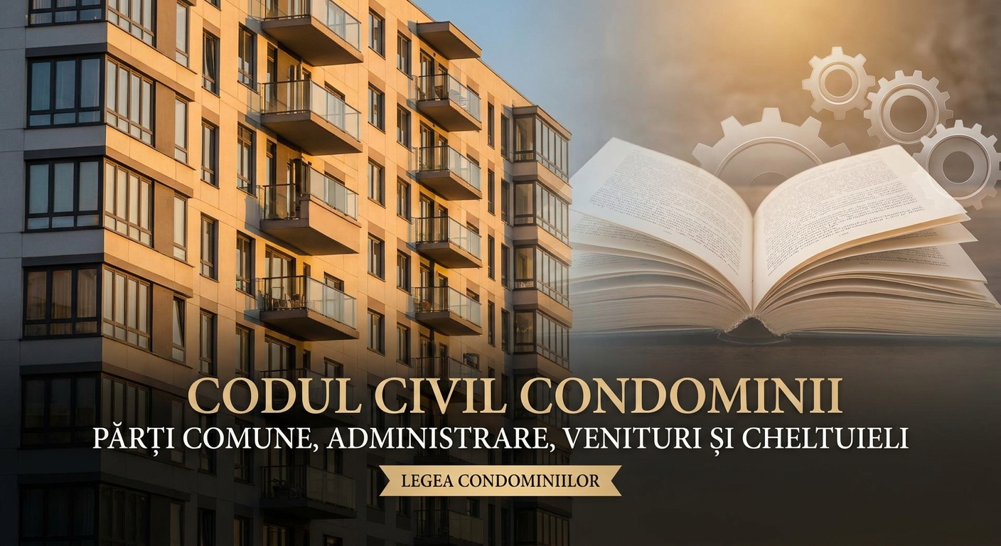 Codul Civil Condominii: părți comune, administrare și finanțe.