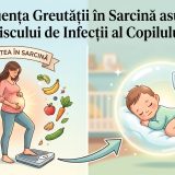 Illustration of Cum influențează greutatea în sarcină riscul de infecții al copilului?