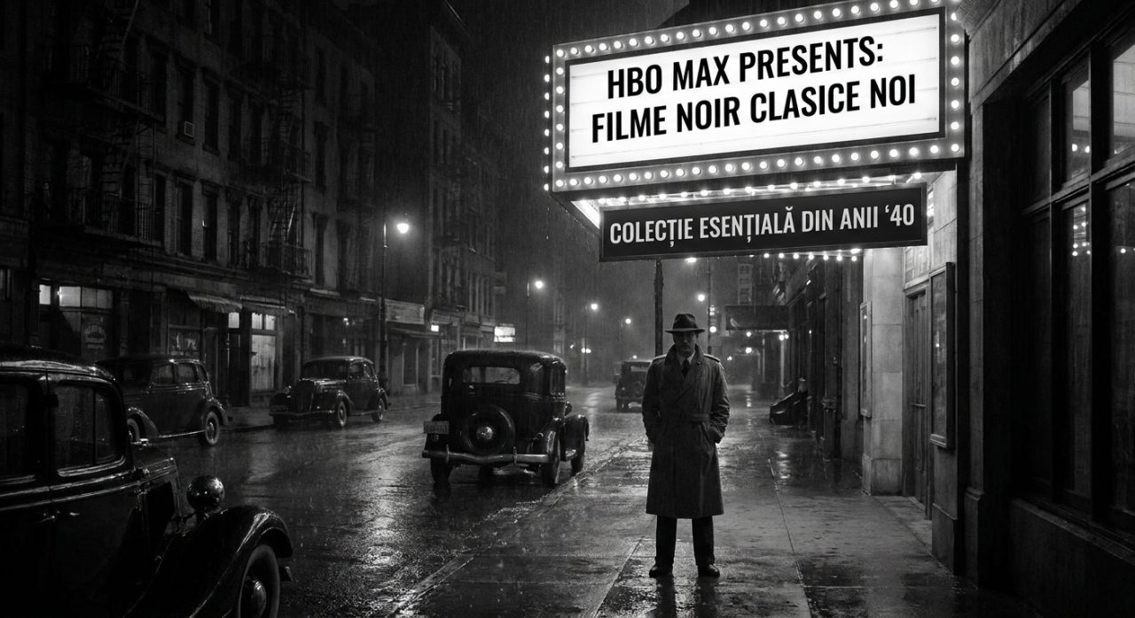 Colecție esențială de filme noir clasice din anii '40 pe HBO Max.