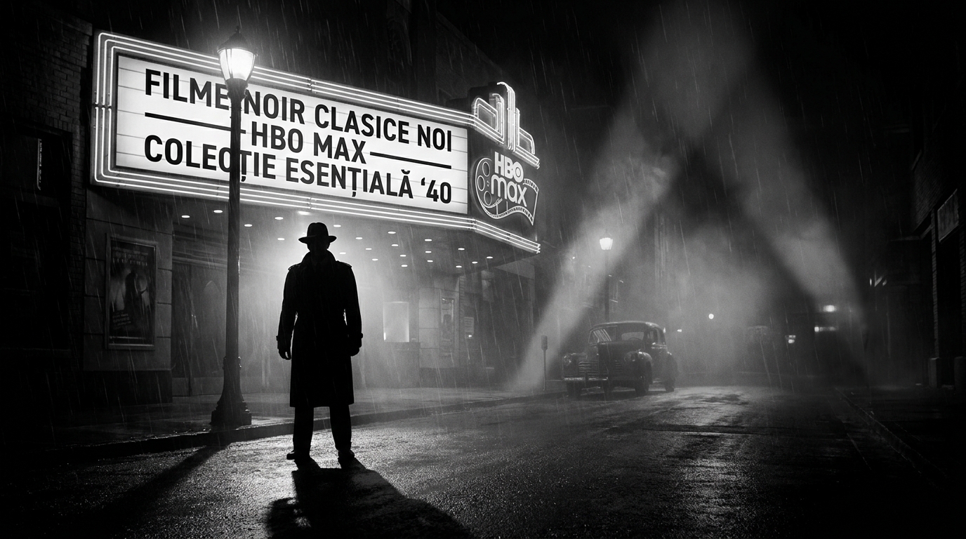 Colecție esențială de filme noir clasice din anii '40 pe HBO Max.