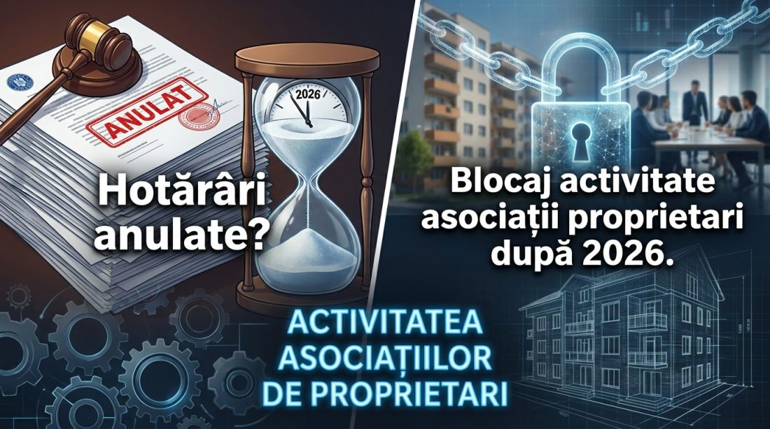 Blocaj activitate asociații proprietari după 2026 din cauza anulării hotărârilor.