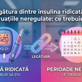 insulină ridicată și perioade neregulate illustration for Legătura dintre insulina ridicată și menstruațiile neregulate: ce t