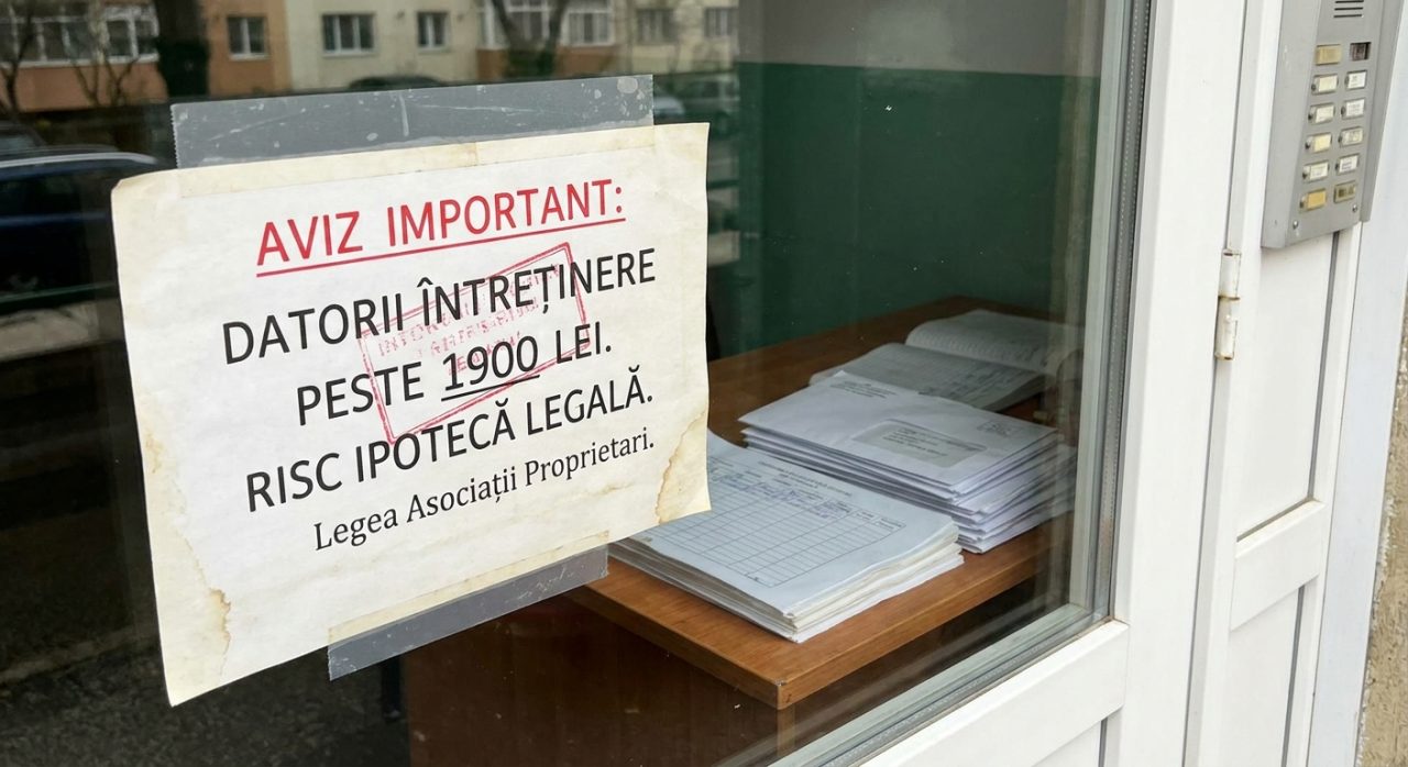 Lege Asociații Proprietari: Ipotecă apartamente pentru datorii întreținere peste 1900 lei.