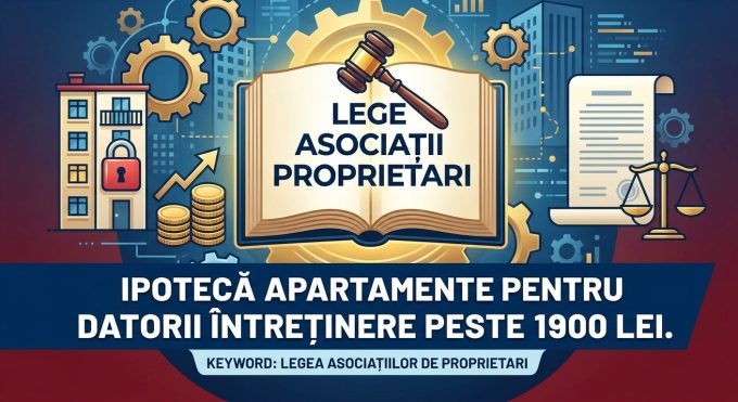 Lege asociații proprietari: Ipotecă apartamente pentru datorii întreținere peste 1900 lei.