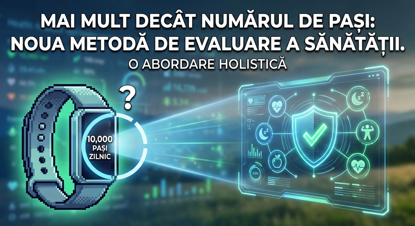 număr pași zilnic illustration for Mai mult decât numărul de pași: noua metodă de evaluare a sănătății.