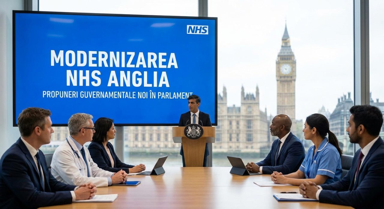 Propuneri guvernamentale pentru modernizarea NHS Anglia.