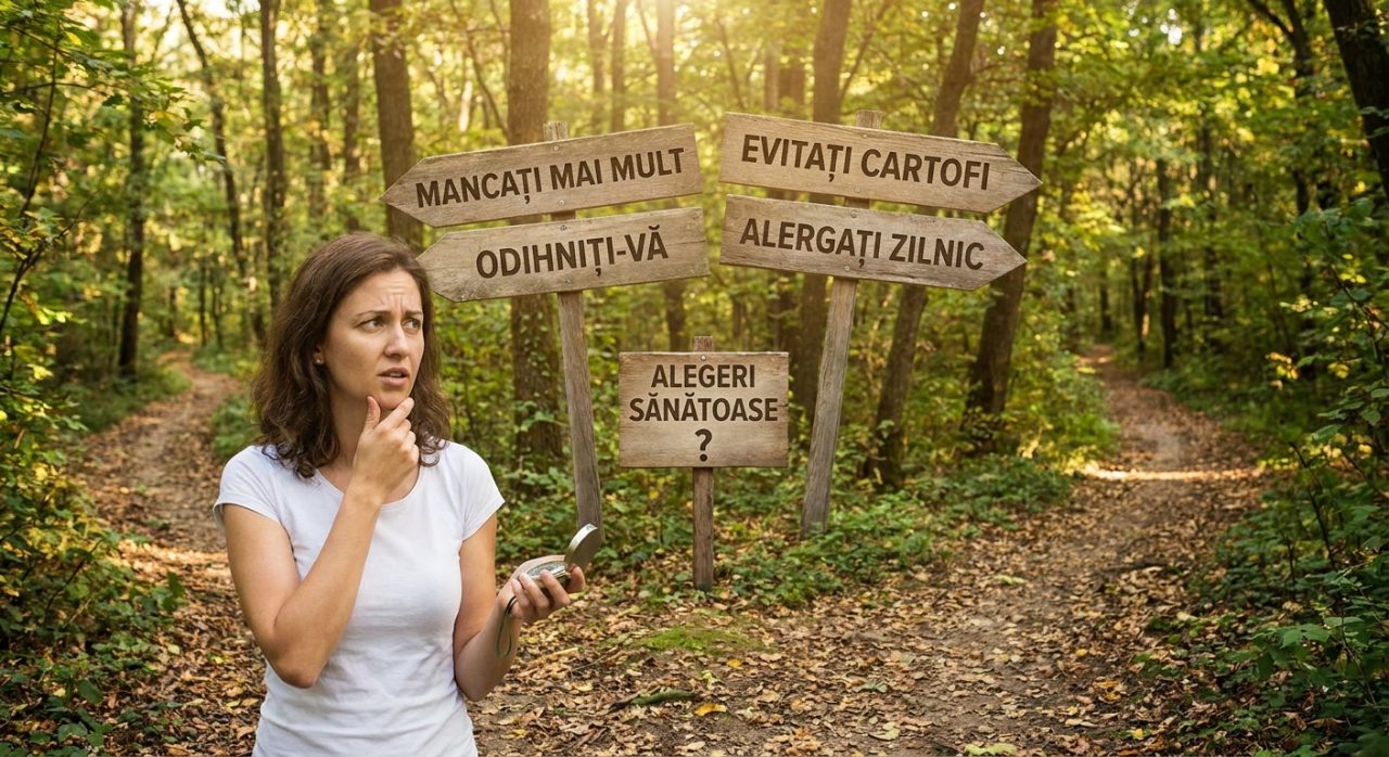 sănătate și bunăstare illustration for Navigând Sfaturile Contradictorii de Wellness: Un Ghid pentru Alegeri Sănătoase