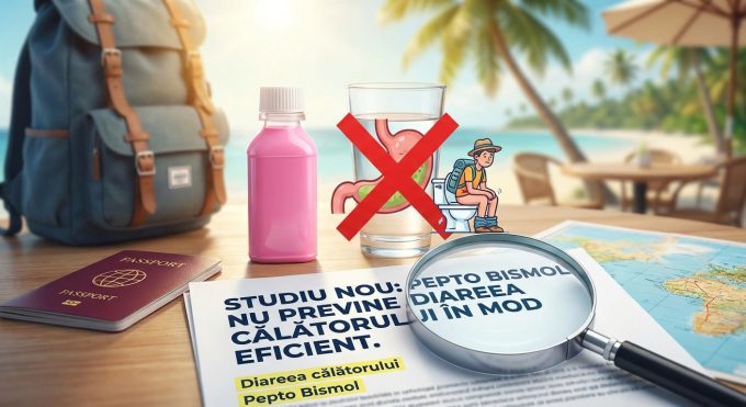 Pepto Bismol diareea călătorului illustration for Studiu nou: Pepto Bismol nu previne diareea călătorului în mod eficien