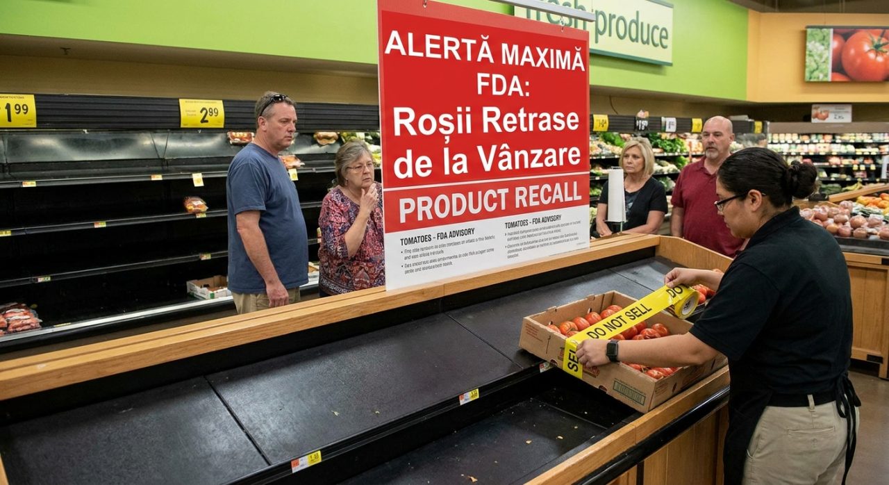 retragere roșii Salmonella illustration for Alertă Maximă FDA: Roșii Retrase de la Vânzare în 3 State din Sudul SUA.