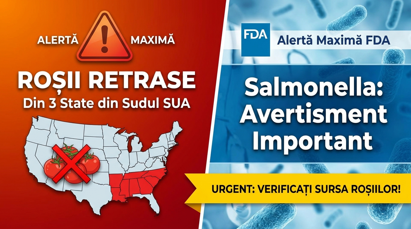 retragere roșii Salmonella illustration for Alertă Maximă FDA: Roșii Retrase de la Vânzare în 3 State din Sudul SUA.