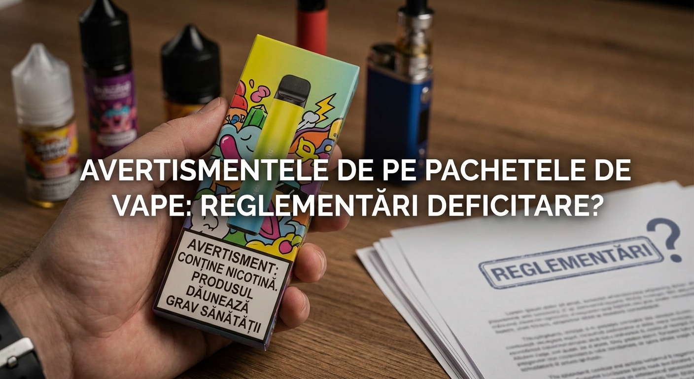 avertismente pachete țigări electronice illustration for Avertismentele de pe pachetele de vape descurajează consumul, dar re