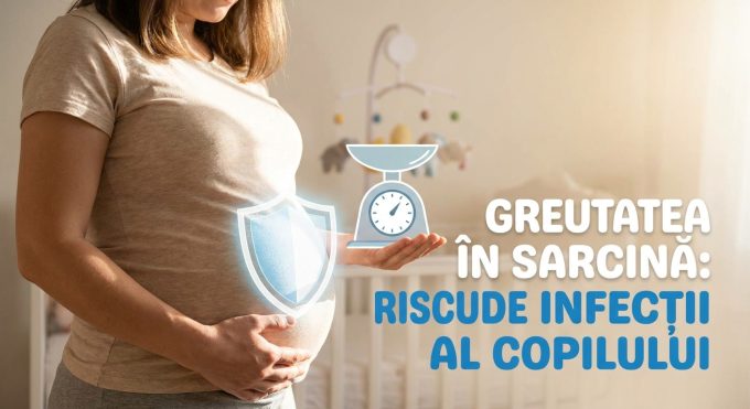 Illustration of Cum influențează greutatea în sarcină riscul de infecții al copilului.