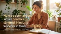 antreprenoriat sănătatea inimii illustration for Munca pe cont propriu aduce beneficii sănătății inimii, în special la