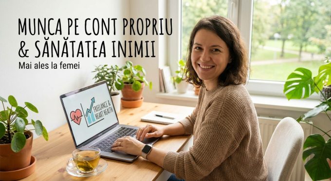 munca pe cont propriu sanatate illustration for Munca pe cont propriu: Benefică pentru sănătatea inimii, mai ales la femei