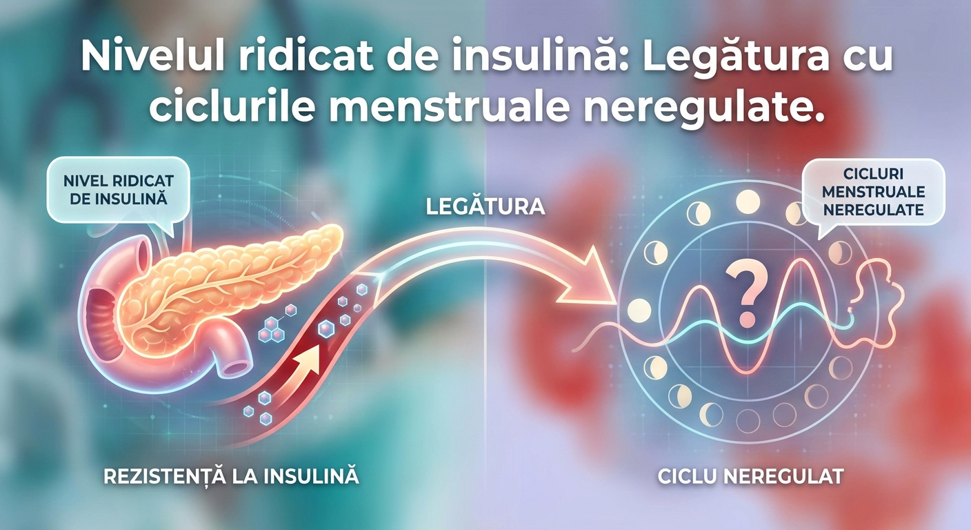 rezistență la insulină ciclu neregulat illustration for Nivelul ridicat de insulină: Legătura cu ciclurile menstruale neregul