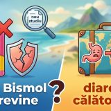 Illustration of Pepto Bismol nu previne diareea călătorului, conform unui nou studiu.