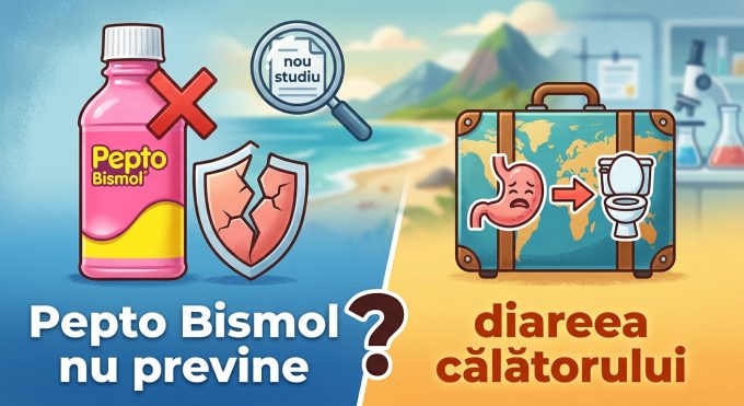 Illustration of Pepto Bismol nu previne diareea călătorului, conform unui nou studiu.