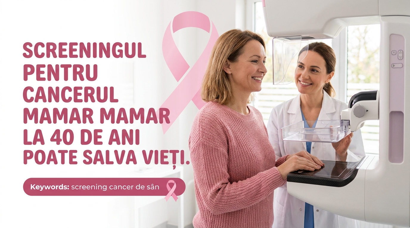screening cancer de sân illustration for Screeningul pentru cancerul mamar la 40 de ani poate salva vieți.