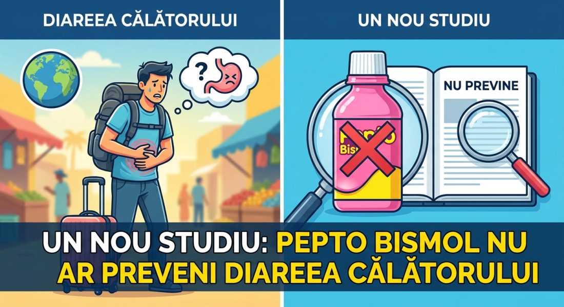 Illustration of Un nou studiu: Pepto Bismol nu ar preveni diareea călătorului.