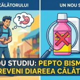 Illustration of Un nou studiu: Pepto Bismol nu ar preveni diareea călătorului.